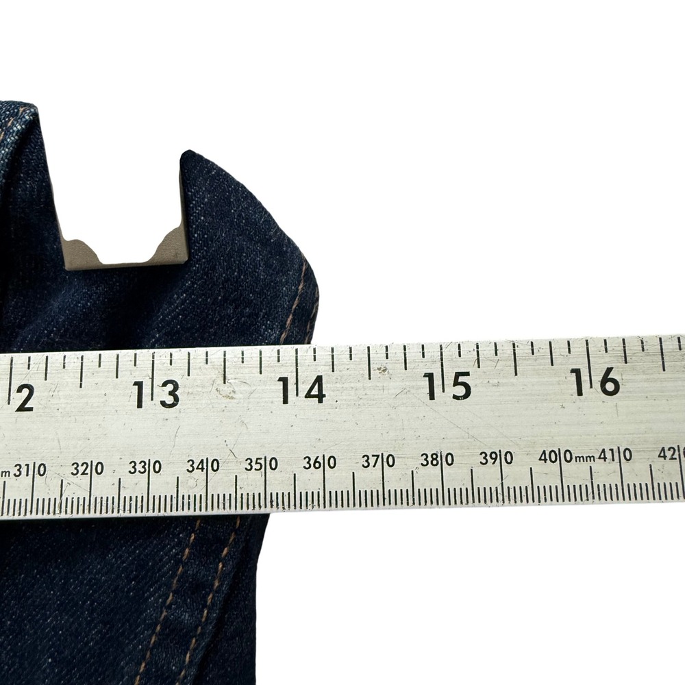Veronica Beard Jeans Strapless‎ Denim Midi Dress Dark Wash Button Front Size 0 - Picture 6 of 10